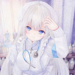 This is a pixiv picture whose title is おでこに傷跡があるの.