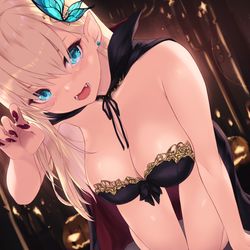 This is a pixiv picture whose title is Trick or Treat🎃.