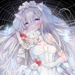 This is a pixiv picture whose title is 死界の花嫁.