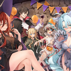 This is a pixiv picture whose title is 戦闘員、仮装します！.