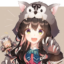 This is a pixiv picture whose title is がるるー長波ちゃん.