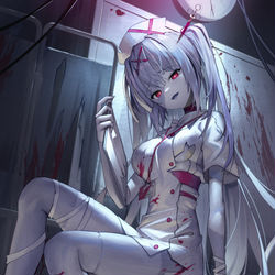 This is a pixiv picture whose title is 継ぎ接ぎナース.