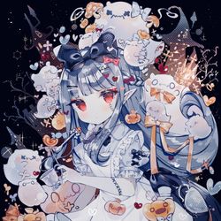 This is a pixiv picture whose title is ハロウィンゾンビメイドちゃん.