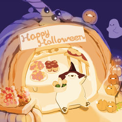This is a pixiv picture whose title is ハロウィン.