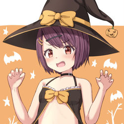 This is a pixiv picture whose title is お菓子（犯し）くれないとイタズラしちゃうゾ.
