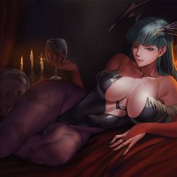 This is a pixiv picture whose title is ハロウィンモリガン.