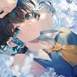 This is a pixiv picture whose title is 水中花.
