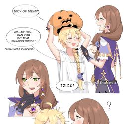 This is a pixiv picture whose title is Trick or Treat.