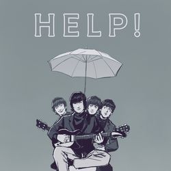 This is a pixiv picture whose title is HELP!.