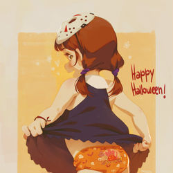 This is a pixiv picture whose title is Spooky panties!.