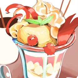 This is a pixiv picture whose title is りんごパフェ.