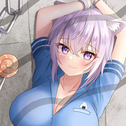 This is a pixiv picture whose title is 警察官おかゆん.