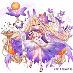 This is a pixiv picture whose title is 【仕事絵】クコ(七華の花騎士).