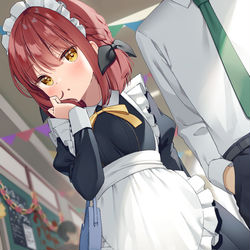 This is a pixiv picture whose title is 双子のお姉ちゃんと文化祭デート.