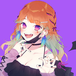 This is a pixiv picture whose title is 【お仕事】小鳥遊キアラちゃん「ヴァンパイア」イラスト.