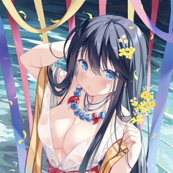 This is a pixiv picture whose title is 水浴び.