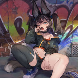 This is a pixiv picture whose title is BLUE CURACAO.