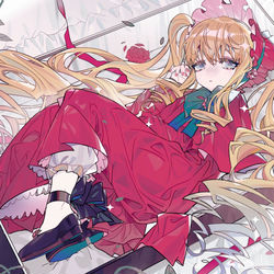 This is a pixiv picture whose title is 🌺.