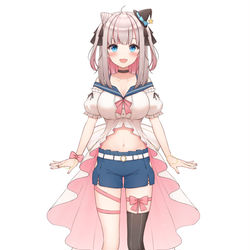 This is a pixiv picture whose title is Vtuber.