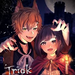 This is a pixiv picture whose title is HAPPY HALLOWEEN🐺🍓🌕🕯.