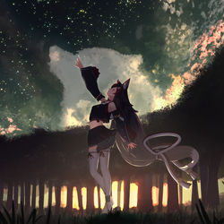 This is a pixiv picture whose title is 大神雲.
