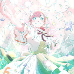 This is a pixiv picture whose title is この歌声 届くように！.