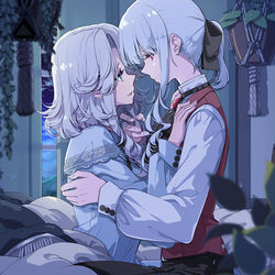 This is a pixiv picture whose title is 夜明け前.