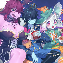 This is a pixiv picture whose title is deltarune 3周年.
