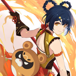 This is a pixiv picture whose title is 炎.