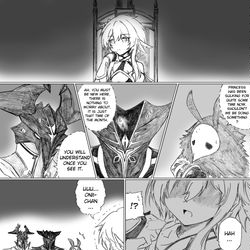 This is a pixiv picture whose title is [Meanwhile, Lumine is...].