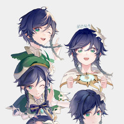 This is a pixiv picture whose title is ウェンティ印象絵.