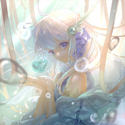 This is a pixiv picture whose title is 水巫女.