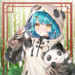 This is a pixiv picture whose title is 🐼.