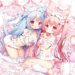 This is a pixiv picture whose title is ♡🐱🎀♡.