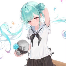 This is a pixiv picture whose title is 制服るしあちゃん🦋.