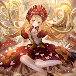 This is a pixiv picture whose title is きのこのお姫さま.
