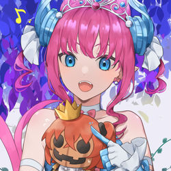 This is a pixiv picture whose title is エリちゃんと子南瓜.