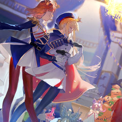 This is a pixiv picture whose title is 君とロイヤルハロウィン.