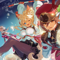 This is a pixiv picture whose title is ワールドフリッパー.