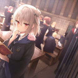 This is a pixiv picture whose title is 魔法ワールド.