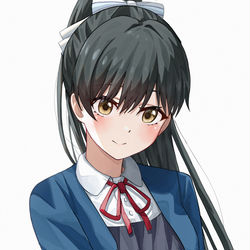 This is a pixiv picture whose title is 葉月恋.