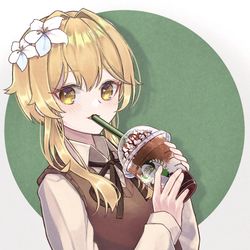This is a pixiv picture whose title is 蛍.