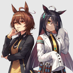 This is a pixiv picture whose title is 取り換えっこ.