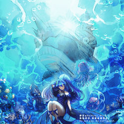 This is a pixiv picture whose title is 海晶乙女スプリンガールと海.