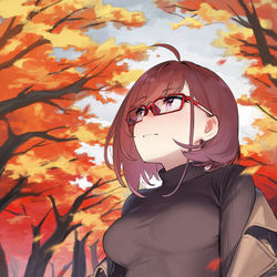 This is a pixiv picture whose title is 近視の姉＃29.