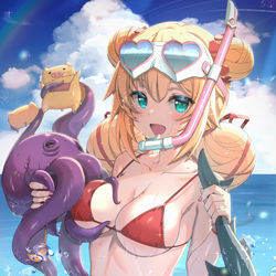 This is a pixiv picture whose title is はあちゃま水着.