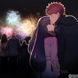 This is a pixiv picture whose title is 【倫敦士凛】Fireworks.