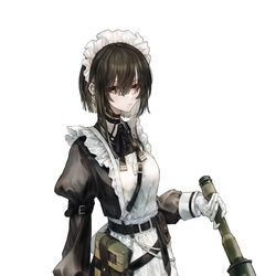 This is a pixiv picture whose title is メイドちゃん.