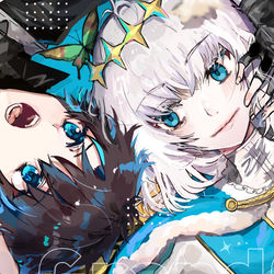 This is a pixiv picture whose title is 妖精王とぐだオベの落書きまとめ3.