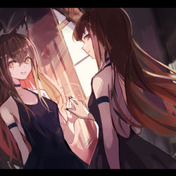 This is a pixiv picture whose title is Fox Girls.